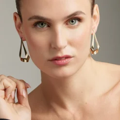 Pendientes acabados en oro amarillo 18K - Anaot