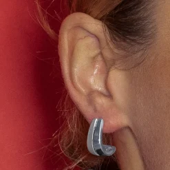 Pendientes con - acabado plata - Oirfan