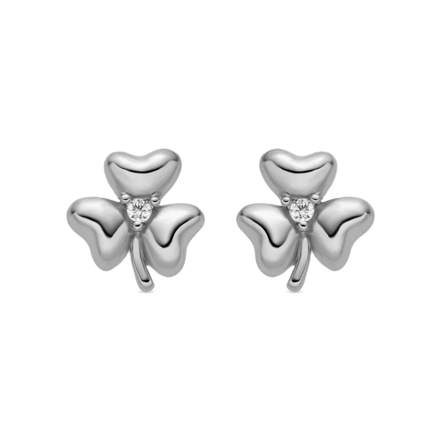 Pendientes con Circonita Brillante acabado plata - Furne