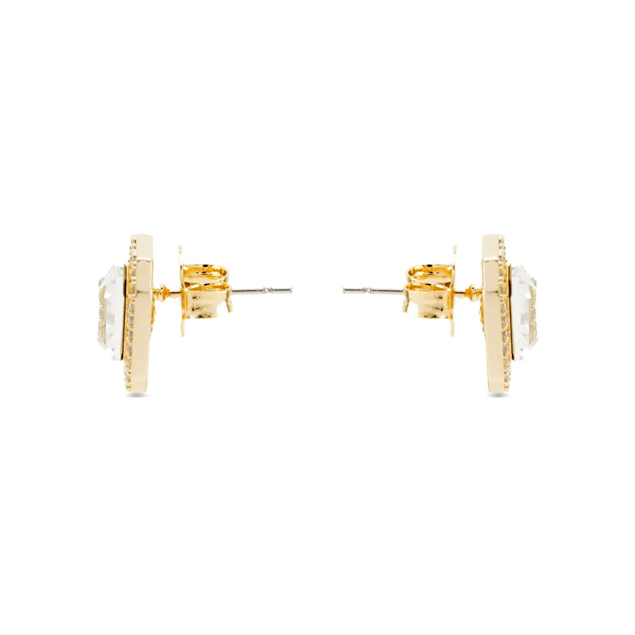 Pendientes con Circonita Brillante acabado oro 18k - Surin