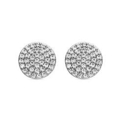 Pendientes con Circonita Brillante acabado plata - Gudpe
