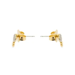 Pendientes con Circonita Brillante acabado oro 18k - Gudpe
