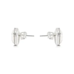 Pendientes con Circonita Brillante acabado plata - Rindel
