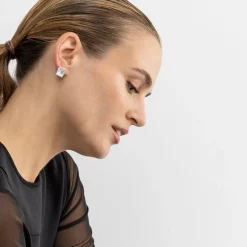 Pendientes con Circonita Brillante acabado plata - Rindel