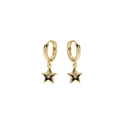 Pendientes de Circonita Brillante acabados en oro amarillo 18K - Lihus