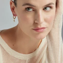 Pendientes de Circonita Brillante acabados en oro amarillo 18K - Nekiel