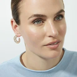 Pendientes de Circonita Brillante acabado en oro rosa de 18k - Elhan