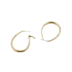 Pendientes de 38mm de diámetro acabado Oro Amarillo 18K - Babo