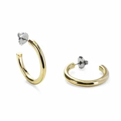 Pendientes de 29mm de diámetro acabado Oro Amarillo de 18K - Dancir