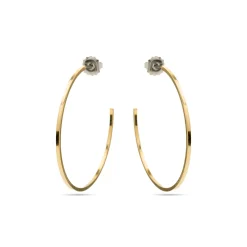 Pendientes de 36mm de diámetro acabado Oro Amarillo de 18K - Erkang