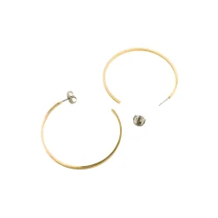 Pendientes de 36mm de diámetro acabado Oro Amarillo de 18K - Erkang