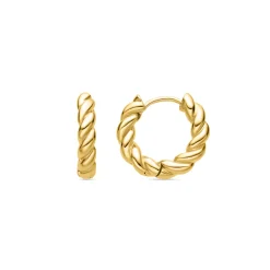 Pendientes de 20mm de diámetro acabado Oro Amarillo 18K - Tansit