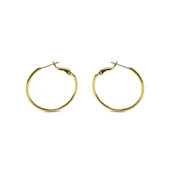 Pendientes de 30mm de diámetro acabado Oro Amarillo de 18k - Kelxo