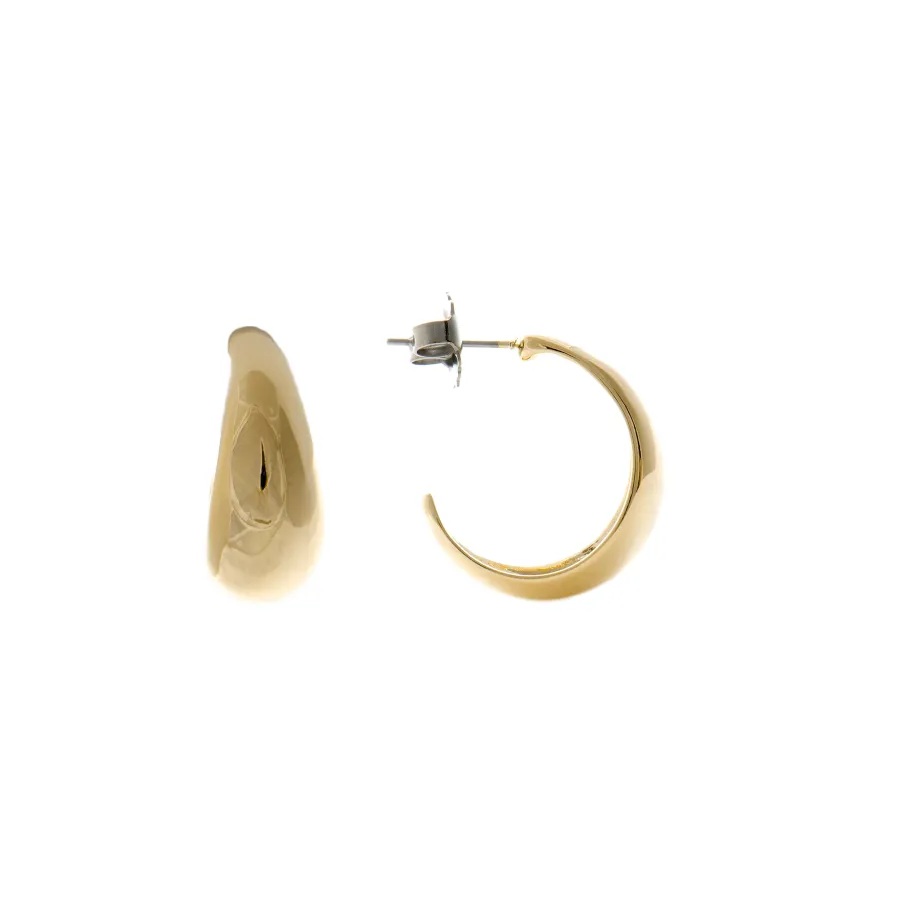 Pendientes de 19mm de diámetro acabado Oro Amarillo de 18K - Ami