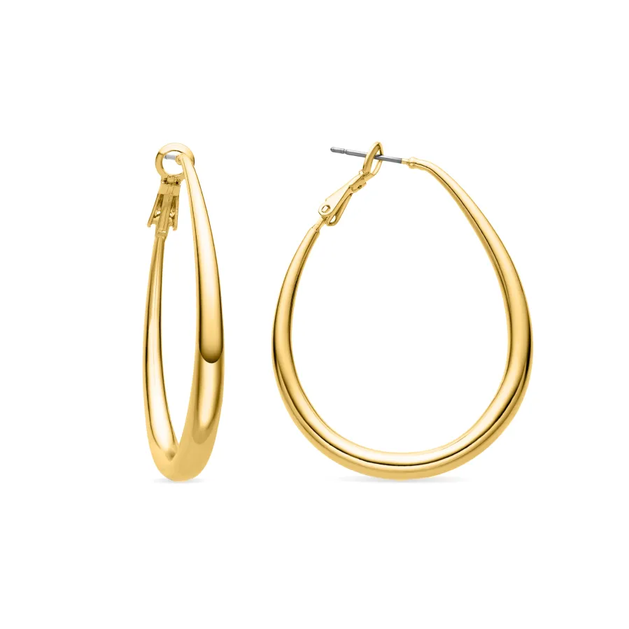 Pendientes de 47mm de diámetro acabado Oro Amarillo 18K - Axeir