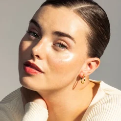 Pendientes de 20mm de diámetro acabado Oro Amarillo de 18K - Tellahe