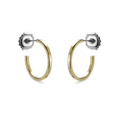 Pendientes de 20mm de diámetro acabado Oro Amarillo de 18K - Tellahe