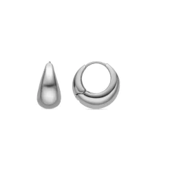 Pendientes de 19,5mm de diámetro acabado plata - Zatar