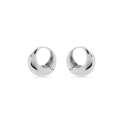 Pendientes de 19,5mm de diámetro acabado plata - Zatar