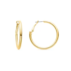 Pendientes de 40mm de diámetro acabado Oro Amarillo de 18k - Sadro