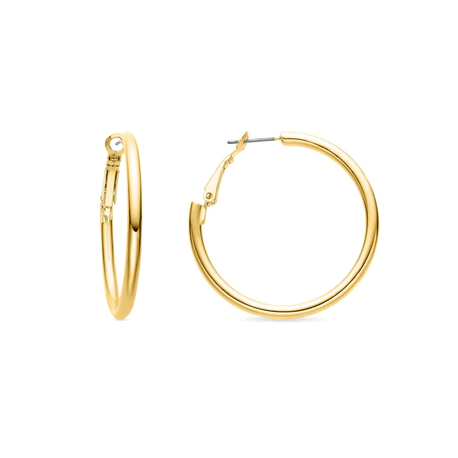 Pendientes de 40mm de diámetro acabado Oro Amarillo de 18k - Sadro