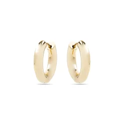 Pendientes de 24mm de diámetro acabado Oro Amarillo 18K - Saura