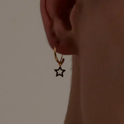Pendientes de Plata de Ley 925 acabados en oro amarillo 18K - Essential