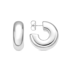 Pendientes de Plata de Ley 925 yacabado rodio - Fike