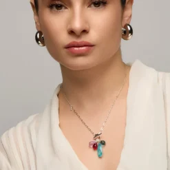 Pendientes de Plata de Ley 925 yacabado rodio - Fike