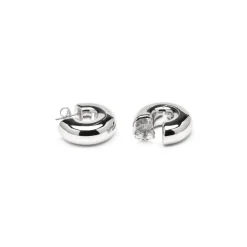 Pendientes de Plata de Ley 925 yacabado rodio - Fike