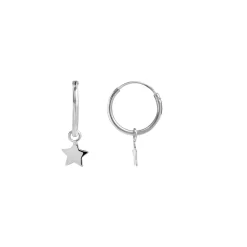 Pendientes de Plata de Ley 925 acabados en rodio - Essential