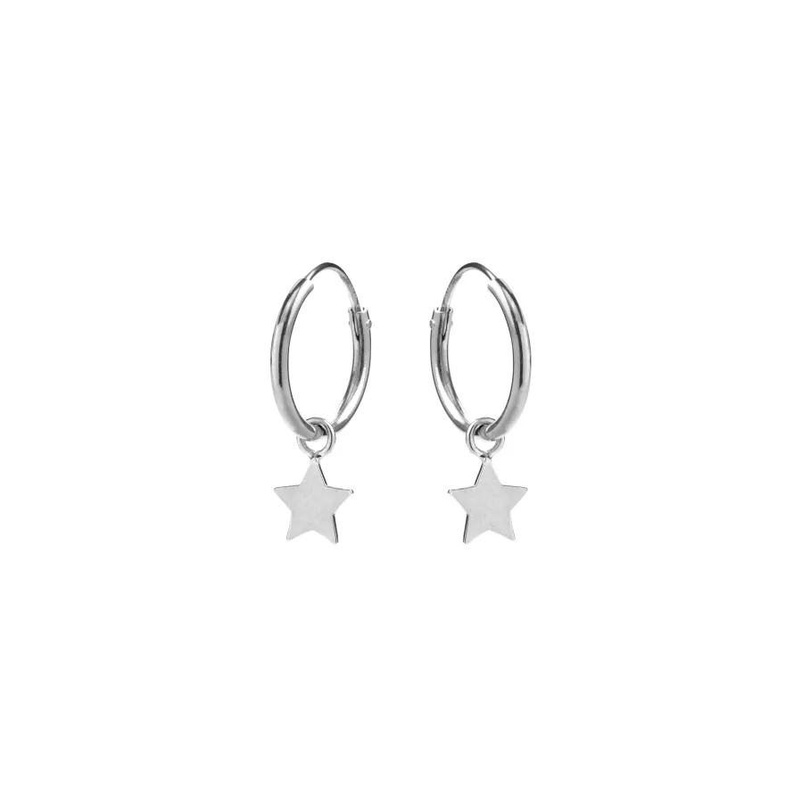 Pendientes de Plata de Ley 925 acabados en rodio - Essential