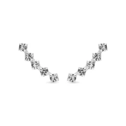 Pendientes de Plata de Ley 925 con Circonita Brillante acabados en rodio - Sias