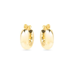 Pendientes de Plata de Ley 925 y acabado oro amarillo de 18k- Fike