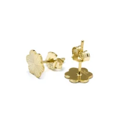 Pendientes de Plata de Ley 925 acabado oro amarillo de 18k - Vorha