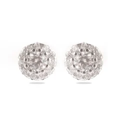 Pendientes de Plata de Ley 925 con Circonita Brillante acabados en rodio - Thib