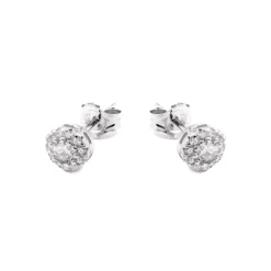 Pendientes de Plata de Ley 925 con Circonita Brillante acabados en rodio - Thib