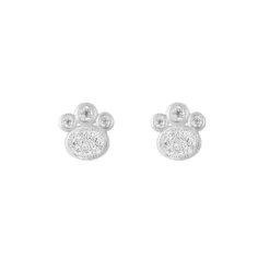 Pendientes de Plata de Ley 925 con Circonita Brillante acabados en rodio - Lealtad