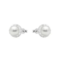 Pendientes de Plata de Ley 925 y Circonita Brillante acabado en rodio - Kapore