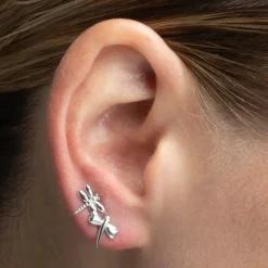 Pendientes de Plata de Ley 925 acabados en rodio - Essential