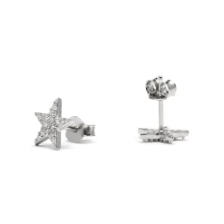 Pendientes de Plata de Ley 925 con Circonita Brillante acabados en rodio - Leilda
