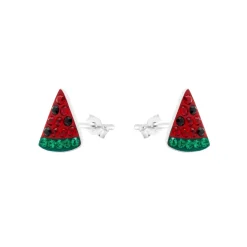 Pendientes de Plata de Ley 925 y Circonita Multicolor acabado en rodio - Riadel