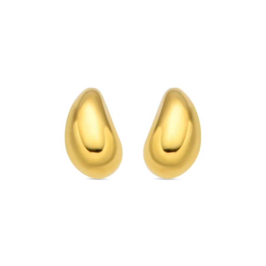 Pendientes de Plata de Ley 925 acabado oro amarillo de 18k - Nokie
