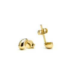 Pendientes de Plata de Ley 925 acabado oro amarillo de 18k - Nokie