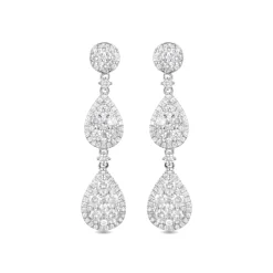Pendientes de Plata de Ley 925 con Circonita Brillante acabados en rodio - Fredcrow