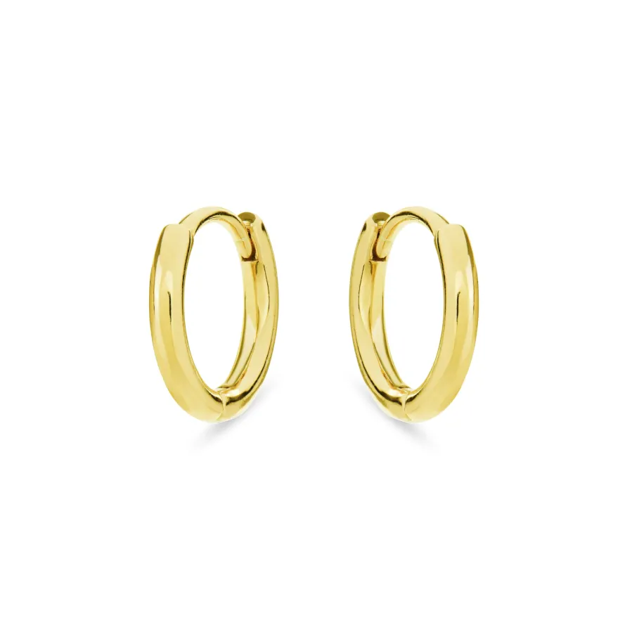 Pendientes de Plata de Ley 925 acabados en oro amarillo 18K - Edum