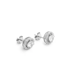 Pendientes de Plata de Ley 925 con Circonita Brillante acabados en rodio - Gema De Leyenda