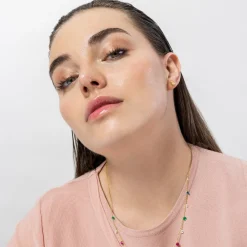 Pendientes de Plata de Ley 925 y Circonita Brillante acabados en oro amarillo 18K - Corazón