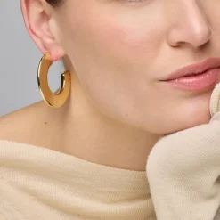 Pendientes de Plata de Ley 925 acabado oro amarillo de 18k - Likol