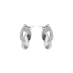 Pendientes de Plata de Ley 925 y Circonita Brillante acabado rodio - Najo